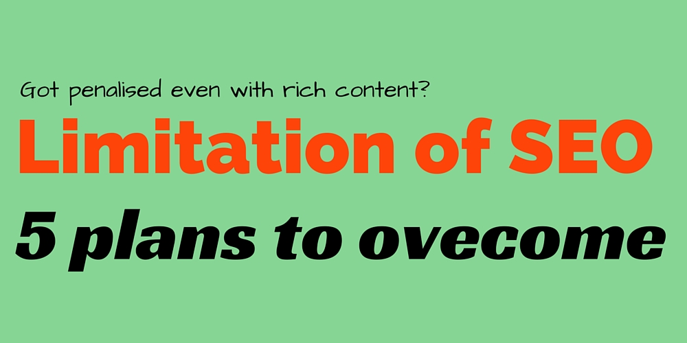 SEO Limitations that penalise rich content website